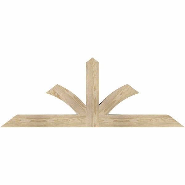 Ekena Millwork Richland Rough Sawn Timber Gable Bracket, Douglas Fir, 60"W x 22"H x 4"D x 4"F, 9/12 Pitch GBW060X22X0404RIC00RDF - main